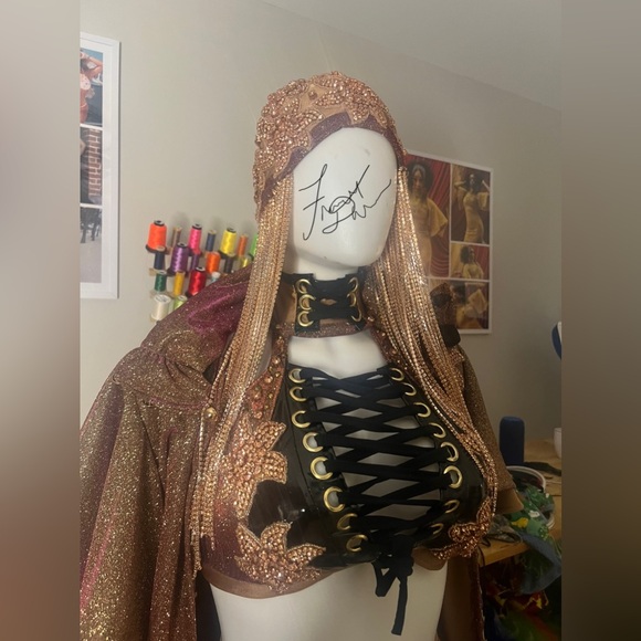 😍Handmade Fancy By Francesca Watson designer costume wrestling dance outfit - Picture 4 of 12